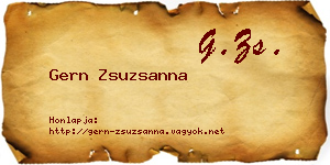 Gern Zsuzsanna névjegykártya